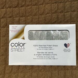 Color Street Silver Glitter Nail Polish Strips
